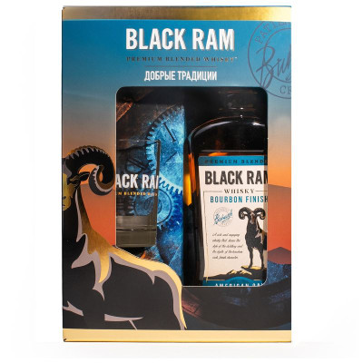 Изображение товара Виски Black Ram Bourbon finish 3y cтакан, 700мл