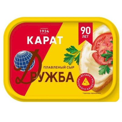 Изображение товара Сыр плавленый Карат+ Дружба 45%, 200г
