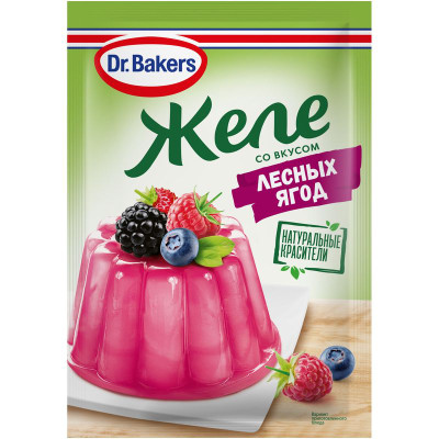 Изображение товара Желе Dr.Bakers сухое со вкусом лесных ягод 45г