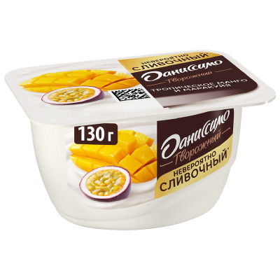 Изображение товара Продукт творожный Даниссимо тропическое манго-маракуйя 5.6%, 130г
