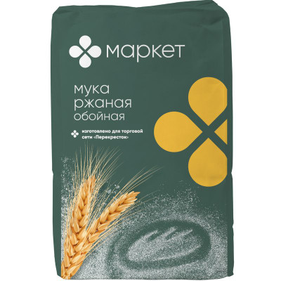 Изображение товара Мука ржаная обойная Маркет, 1кг