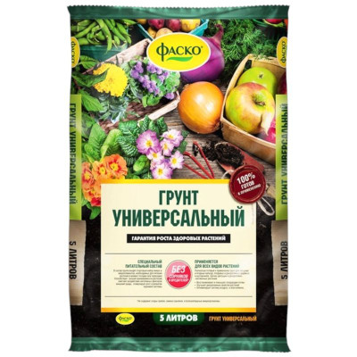 Изображение товара Грунт Фаско Универсальный питательный с микроэлементами, 5л