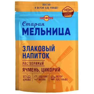 Изображение товара Напиток Старая Мельница с цикорием злаковый растворимый, 100г