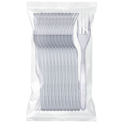 Изображение товара Вилки одноразовые неокрашенные 180мм Маркет, 50шт