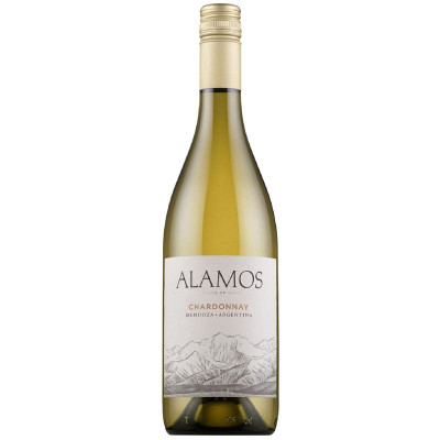 Изображение товара Вино Alamos Chardonnay белое сухое 12.5%, 750мл