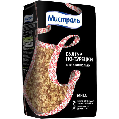 Изображение товара Булгур Мистраль по-турецки с вермишелью, 500г