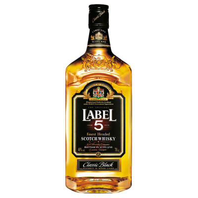 Изображение товара Виски Label 5 шотландский купажированный 40%, 500мл