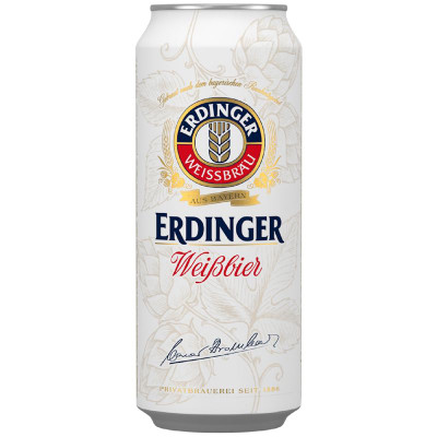 Изображение товара Пиво Erdinger Вайссбир светлое 5.3%, 500мл