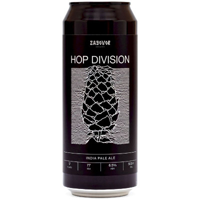 Изображение товара Пиво Zagovor Hop Division нефильтрованное неосветленное, 450мл