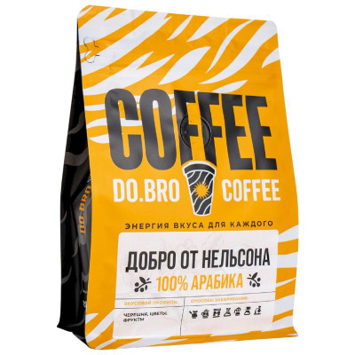 Изображение товара Кофе Do.Bro От Нельсона жареный в зёрнах, 250г