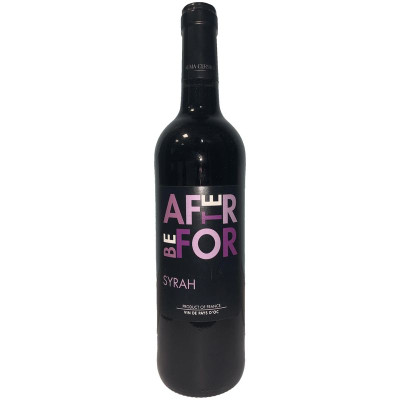 Изображение товара Вино After be for Syrah красное сухое 13.5%, 750мл