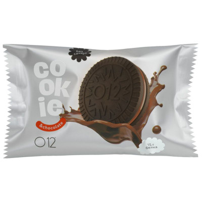 Изображение товара Печенье О12 Сэндвич с белковой начинкой с какао без сахара, 40г