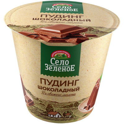 Изображение товара Пудинг молочный Село Зелёное шоколадный 3%, 120г