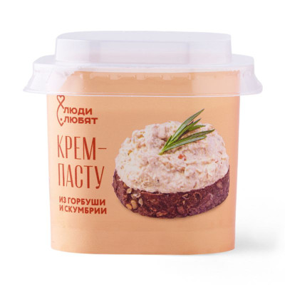 Изображение товара Крем-паста c горбушей и скумбрией пастеризованная Люди Любят, 150г