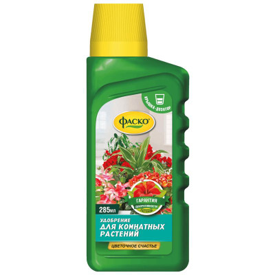 Изображение товара Удобрение Фаско Цветочное Счастье жидкое органоминеральное для всех комнатных растений, 285мл