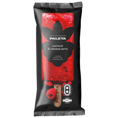 Изображение товара Десерт Paleta Малина+Садовая Мята, 70г