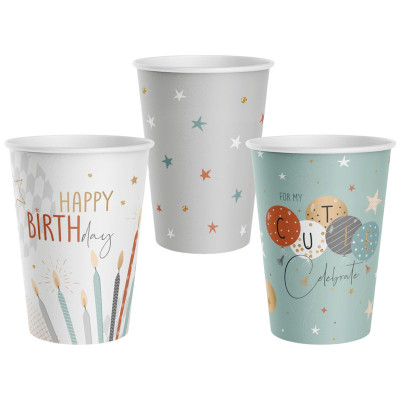 Изображение товара Набор стаканов City Home Trade Г11 одноразовых в ассортименте, 6х250мл