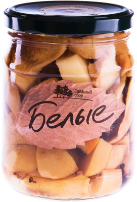 Изображение товара Грибы белые Кедровый Бор маринованные резаные, 500г