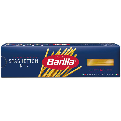 Изображение товара Макароны Barilla Spaghettoni n.7 из твёрдых сортов пшеницы, 450г