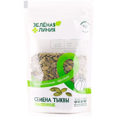 Изображение товара Семена тыквы очищенные  Зелёная Линия, 150г