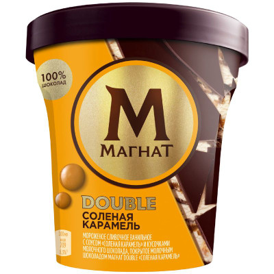 Изображение товара Мороженое Магнат Double Соленая карамель 10%, 310г