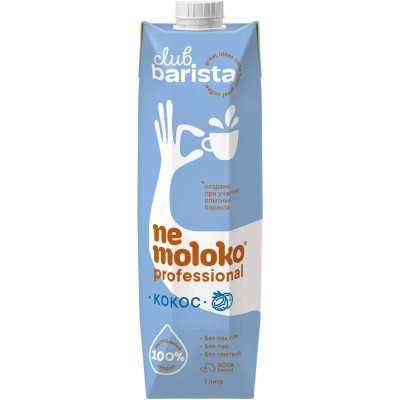 Изображение товара Напиток Nemoloko кокосовый на соевой основе, 1л