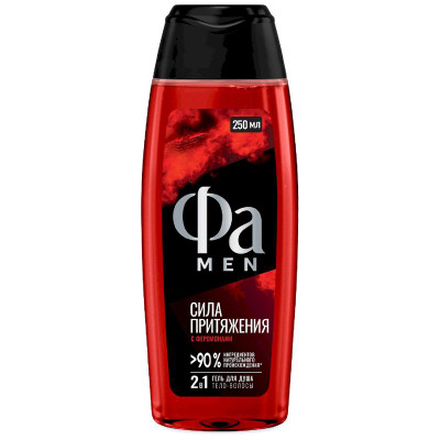 Изображение товара Гель для душа мужской Фа Сила притяжения 2-в-1 с феромонами, 250мл