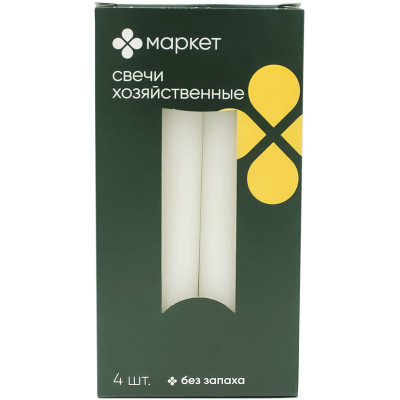 Изображение товара Свечи хозяйственные Маркет, 4шт