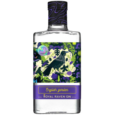 Изображение товара Джин Royal Raven English Garden Gin 40%, 500мл