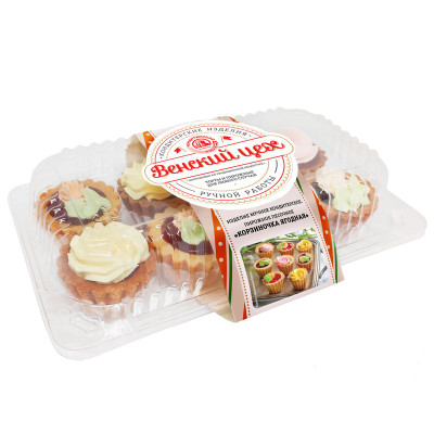 Изображение товара Набор пирожных Венский цех Корзиночка ягодная, 260г