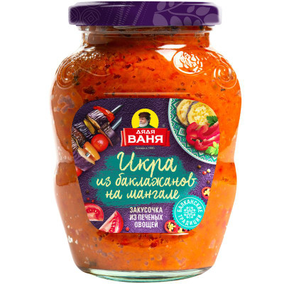 Изображение товара Закусочка Дядя Ваня Икра из баклажанов на мангале, 370г
