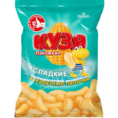Изображение товара Палочки кукурузные Кузя Лакомкин сладкие 140г