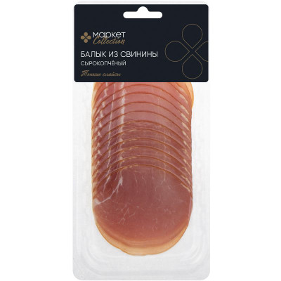 Изображение товара Балык Дарницкий сырокопченый из свинины Маркет Collection, 100г