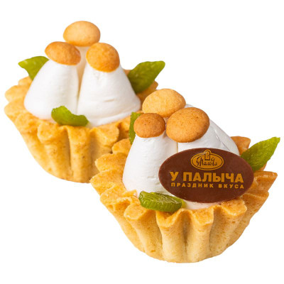 Изображение товара Пирожное У Палыча Корзиночка Грибочки, 110г