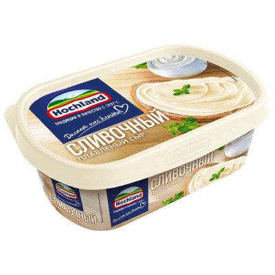 Изображение товара Сыр плавленый Hochland сливочный 55%, 200г