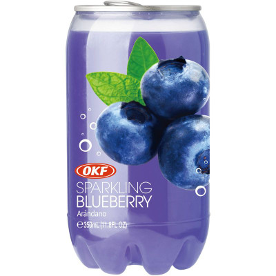 Изображение товара Напиток газированный Okf со вкусом черники, 350мл