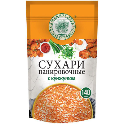 Изображение товара Сухари панировочные Волшебное Дерево с кунжутом, 140г
