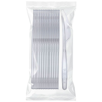 Изображение товара Ножи одноразовые неокрашенные 180мм Маркет, 30шт