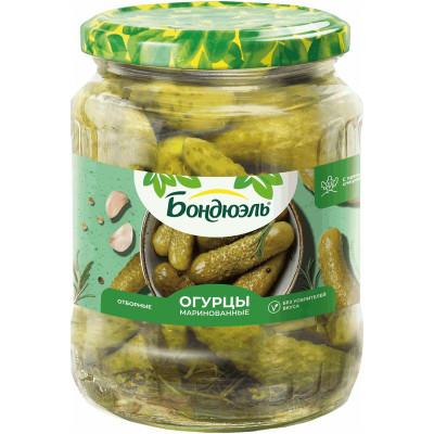 Изображение товара Огурцы Bonduelle маринованные, 720г