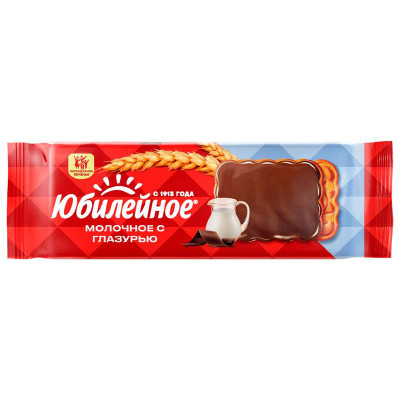 Изображение товара Печенье Юбилейное молочное витаминизированное с глазурью, 116г