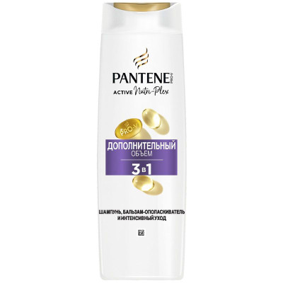 Изображение товара Шампунь-бальзам Pantene Pro-V объём 3в1, 360мл