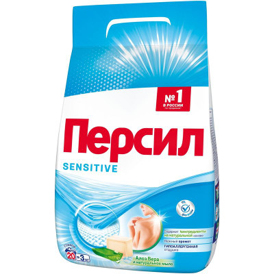 Изображение товара Порошок стиральный Персил Sensitive, 3кг