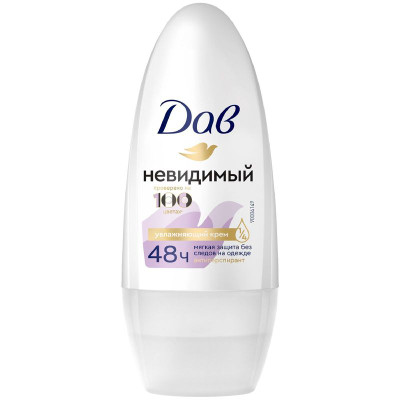 Изображение товара Антиперспирант-дезодорант Дав Невидимый роликовый, 50мл