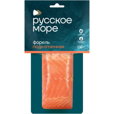 Изображение товара Форель Русское Море радужная филе-кусок подкопчённая, 150г