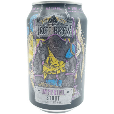Изображение товара Пиво Troll Brew Imperial Stout тёмное фильтрованное, 330мл