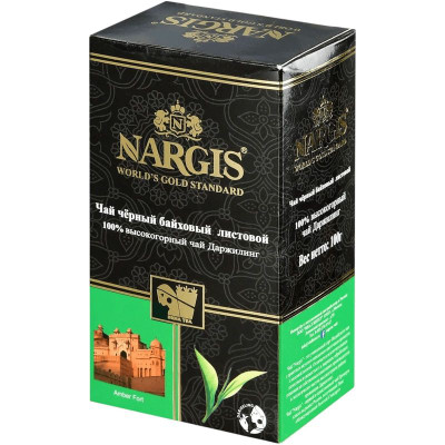Изображение товара Чай Nargis Darjeeling чёрный листовой, 100г