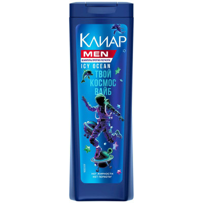 Изображение товара Шампунь Клиар Men Icy Ocean для подростков, 380мл