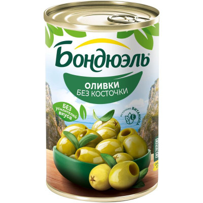 Изображение товара Оливки Бондюэль без косточки, 300г