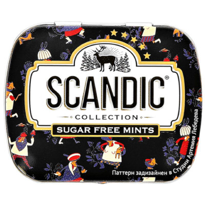 Изображение товара Конфеты Scandic Клубничный микс без сахара, 14г