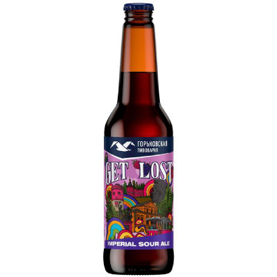 Изображение товара Напиток пивной Горьковская пивоварня Империал Сауэр Эль Гет Лост неосветлённый нефильтрованный 6.5%, 440мл